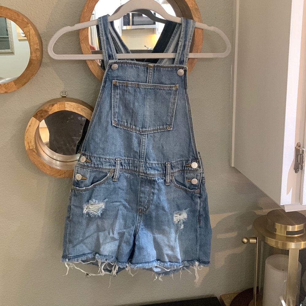 Girls denim overalls